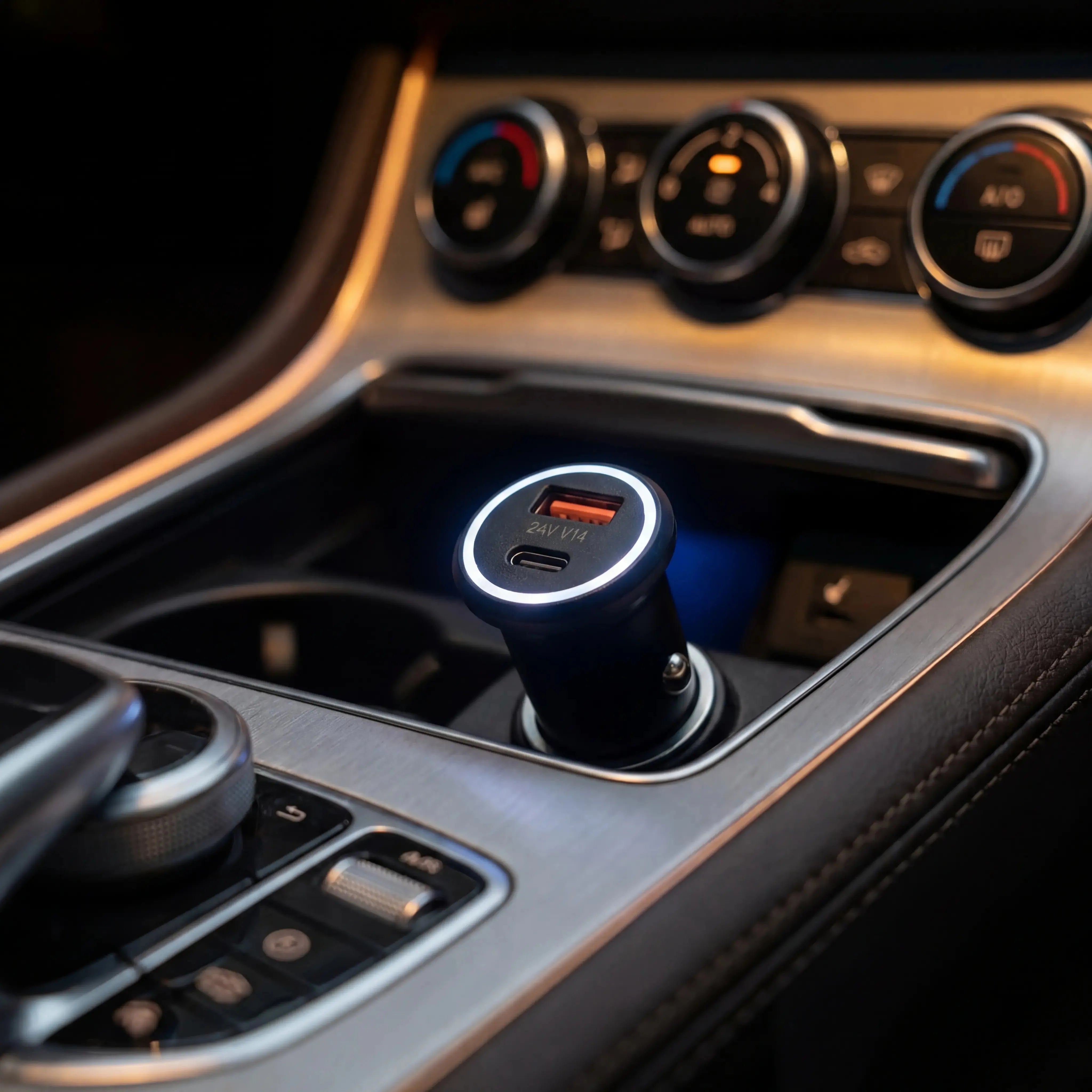 AutoGarde™ Chargeur 12V avec Traceur GPS Intégré — en situation