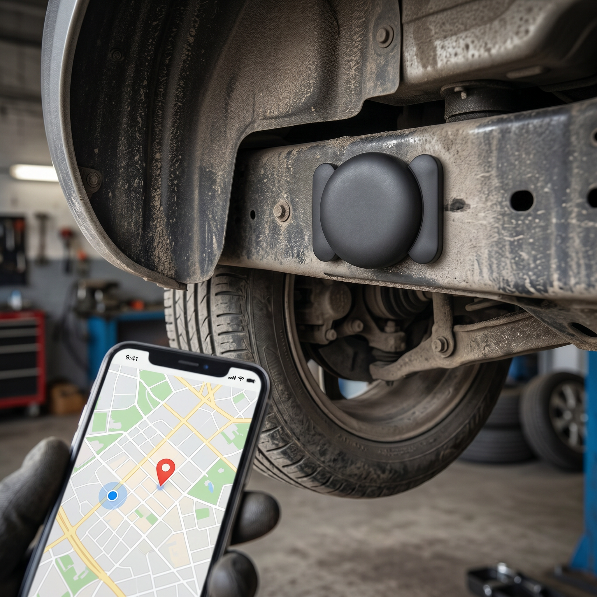 AutoGarde™ GhostFinder Traceur GPS — en situation