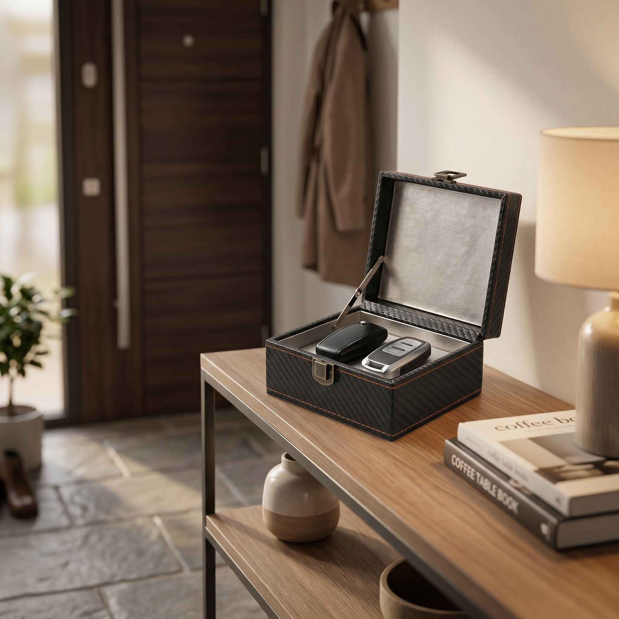 AutoGarde™ Blackout Boîte Faraday — en situation
