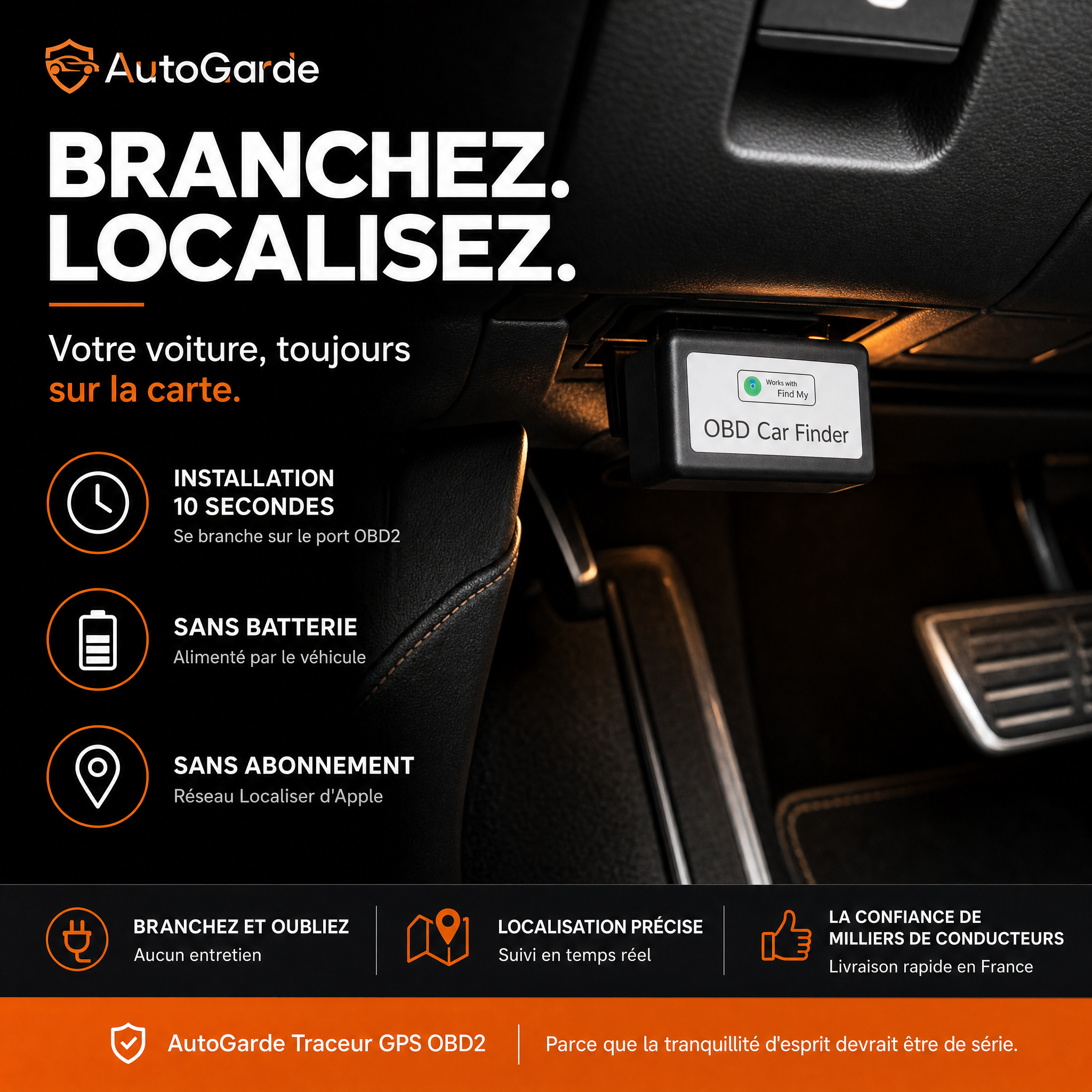 Traceur GPS OBD2 — visuel principal