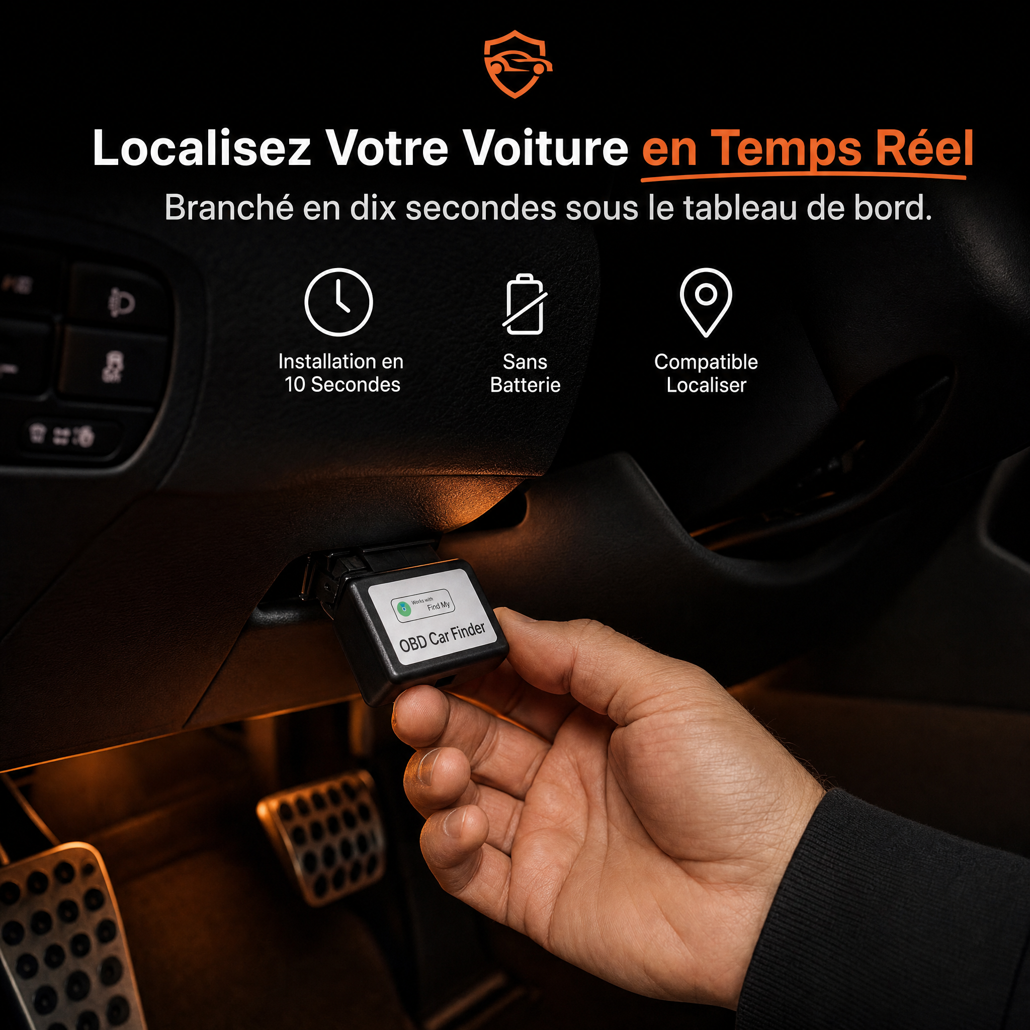 Traceur GPS OBD2 — en situation