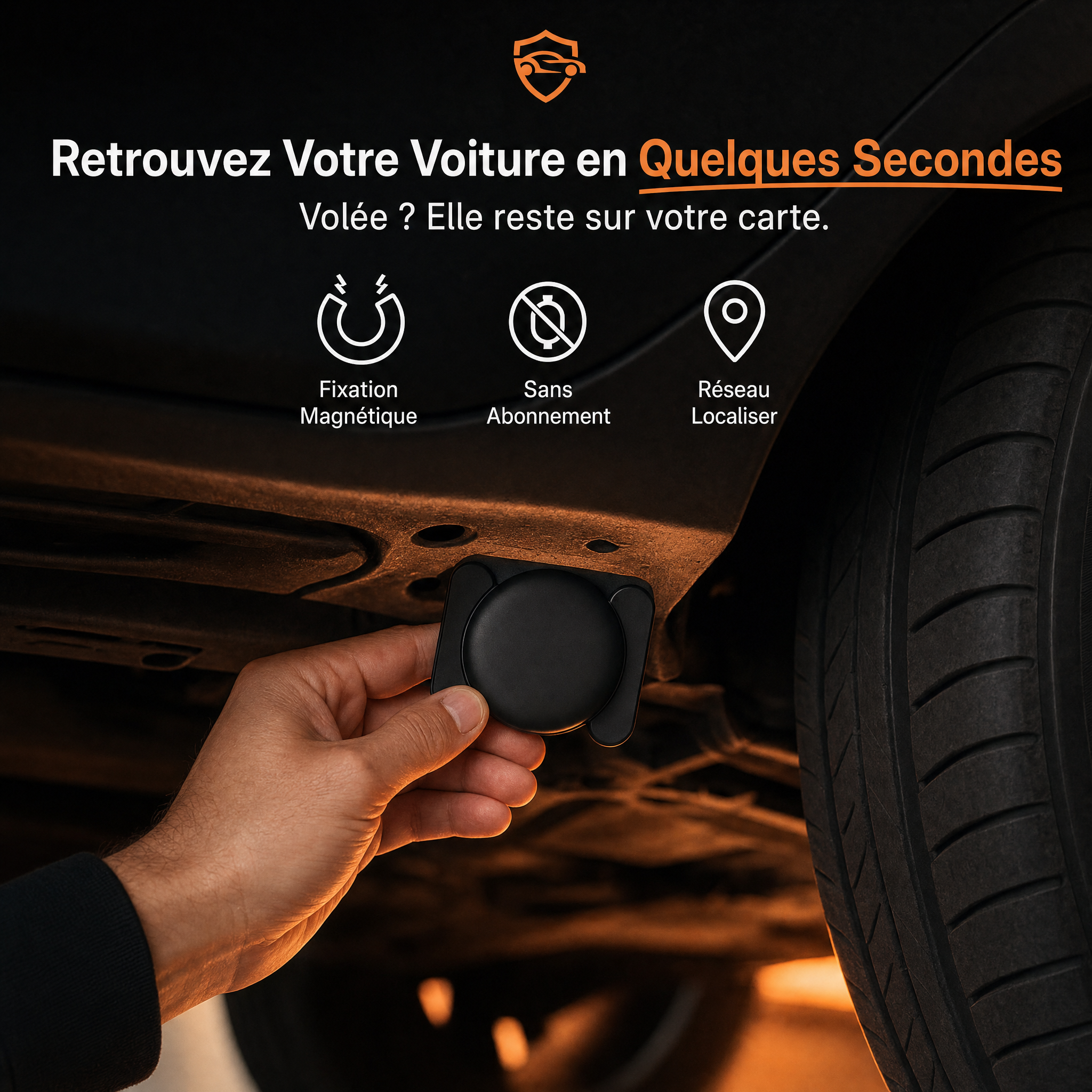 Traceur GPS Magnétique Sans Abonnement — en situation