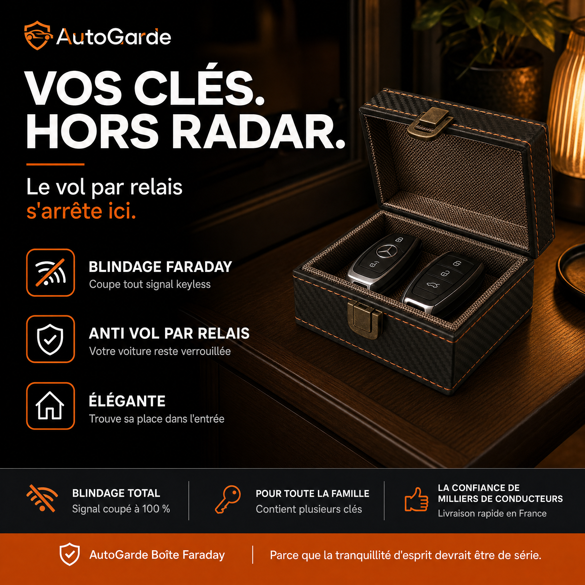 Boîte Faraday pour Clés — visuel principal