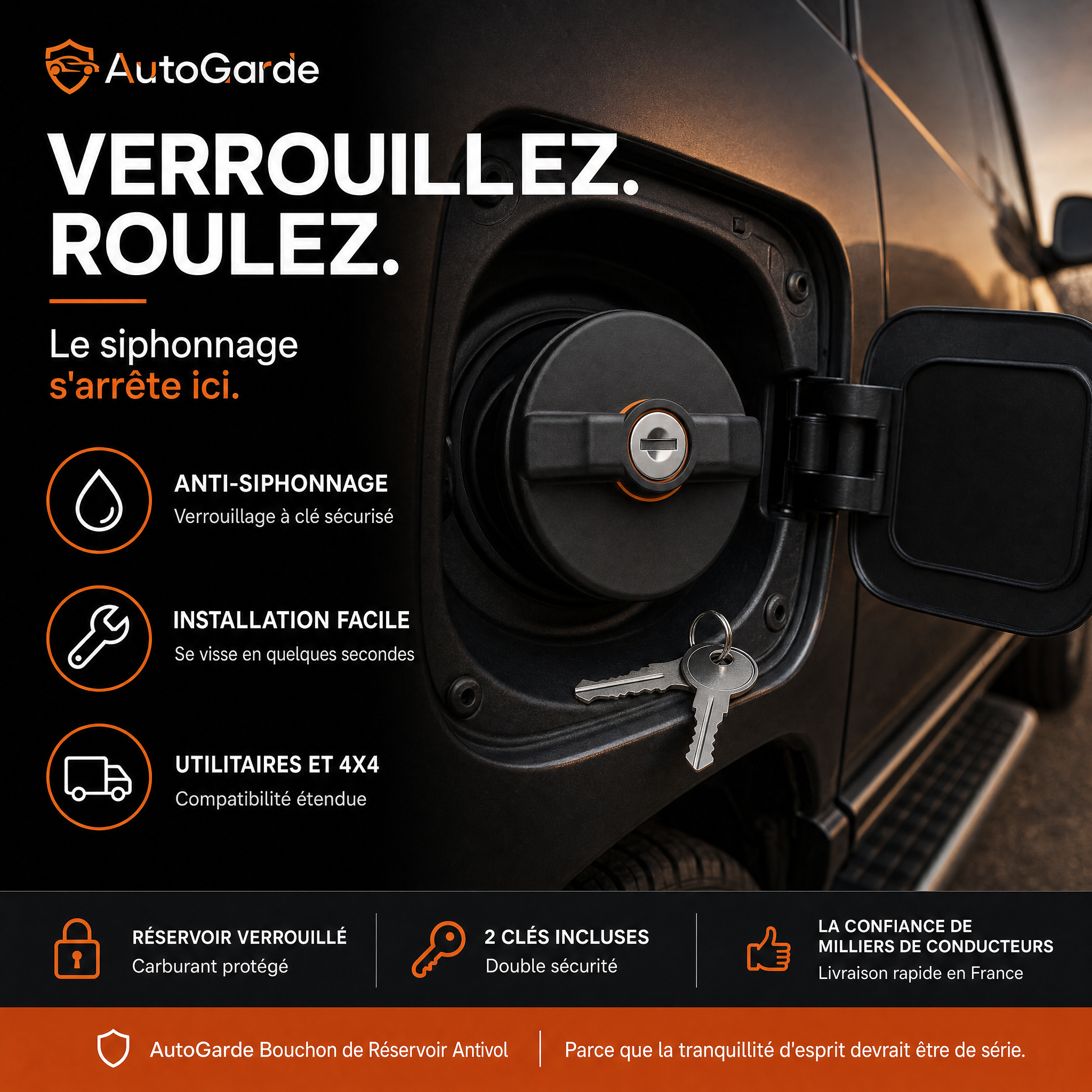 Bouchon de Réservoir Antivol — visuel principal